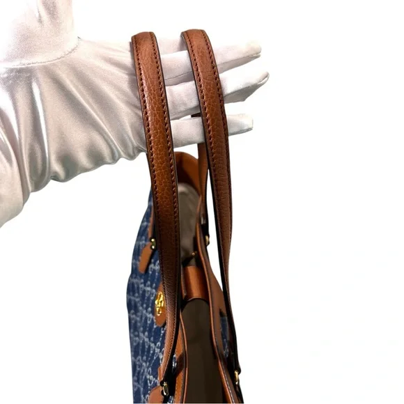 🪩🌸GIVEAWAY🌸🪩 ‼️READ ENTIRE LISTING‼️NWT Gucci Ophidia GG Denim Tote W/$2,250 - Picture 11 of 16